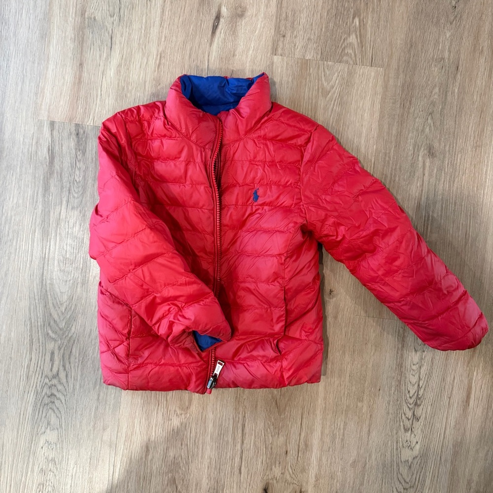 Polo by Ralph Lauren Red Puffer Jacket for Kids